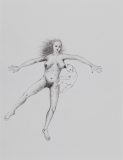 Ohne Titel, Pinselzeichnung, Tusche auf Papier, 24 x 18 cm, 2011
